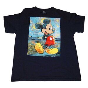 Original Mickey Mouse Graphic T-Shirt Size L Short Sleeve 100% Heavy Cotton